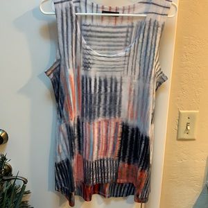 Tank by Nally & Millie L fun stripe dye